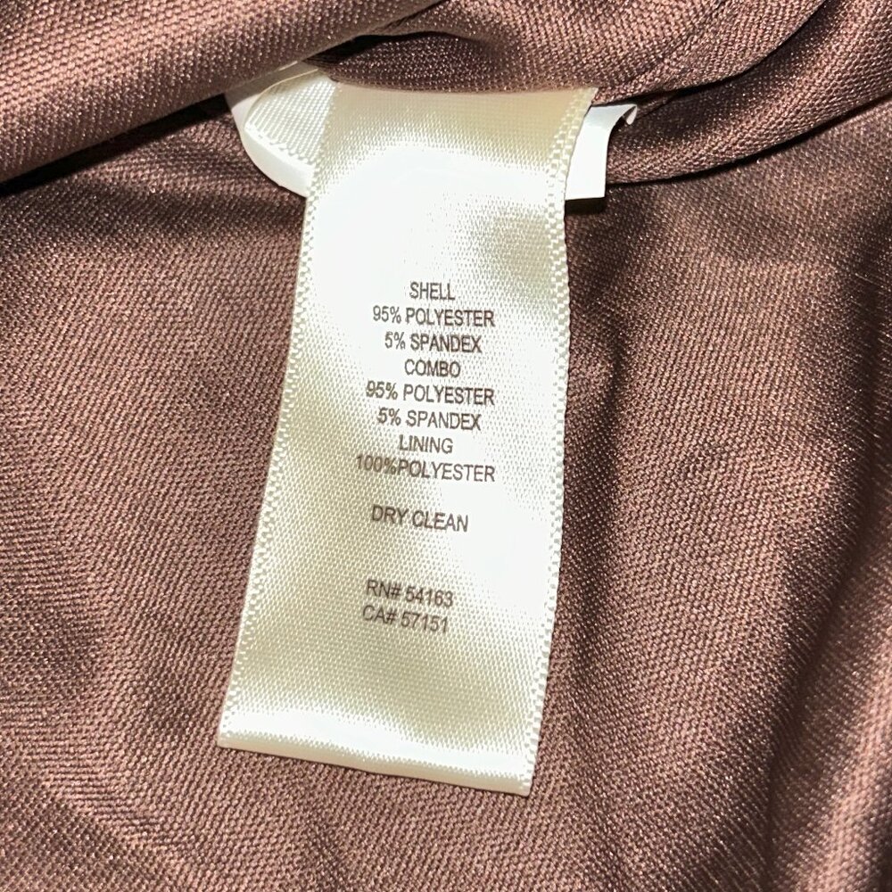 Eliza J Women's Brown Sequins Tiered Lined Stretch Fit & Flare Dress Size 6 NWT - Picture 10 of 11